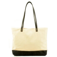 HKM-480019 Retro Fashion Canvas Large Shoulder Handbag with Eco-Friendly Materials
