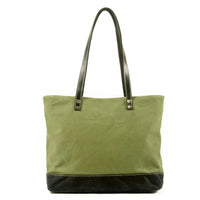 HKM-480019 Retro Fashion Canvas Large Shoulder Handbag with Eco-Friendly Materials