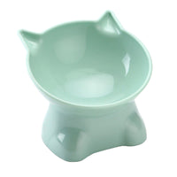 HKM-4800829 Cervical Support Pet Bowl with Anti-Tumble Design and High Foot Base - Available in Blue Gray, Pink, and Green