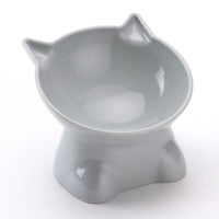 HKM-4800829 Cervical Support Pet Bowl with Anti-Tumble Design and High Foot Base - Available in Blue Gray, Pink, and Green