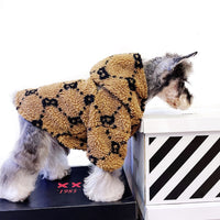 HKM-4801213 Thickened Lamb Fleece Coat for Autumn and Winter - Four-Legged Apparel in Yellow
