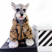 HKM-4801213 Thickened Lamb Fleece Coat for Autumn and Winter - Four-Legged Apparel in Yellow