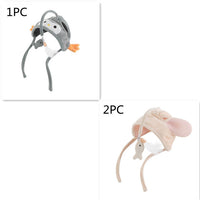 HKM-4801469 Cat Headband Toy with Adjustable Wand - Interactive Funny Cat Teaser, Soft Fabric Play Accessory for Indoor Cats