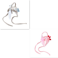 HKM-4801469 Cat Headband Toy with Adjustable Wand - Interactive Funny Cat Teaser, Soft Fabric Play Accessory for Indoor Cats