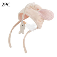 HKM-4801469 Cat Headband Toy with Adjustable Wand - Interactive Funny Cat Teaser, Soft Fabric Play Accessory for Indoor Cats
