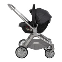 HKM-480147 Lightweight 3-in-1 Baby Stroller with Folding Carrier, Carry Cot, and Large Wheels