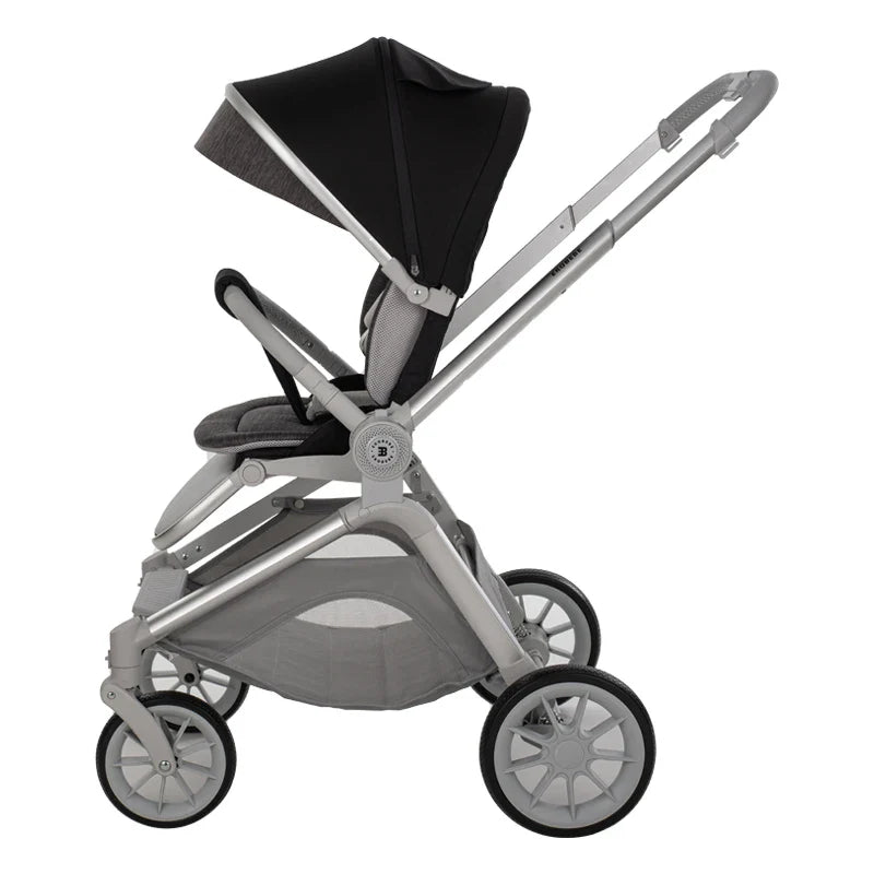 HKM-480147 Lightweight 3-in-1 Baby Stroller with Folding Carrier, Carry Cot, and Large Wheels