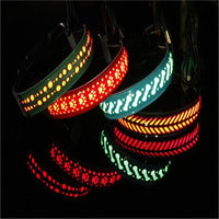 HKM-4802621 LED Light-Up Pet Collar with USB Charging - Available in Multiple Sizes