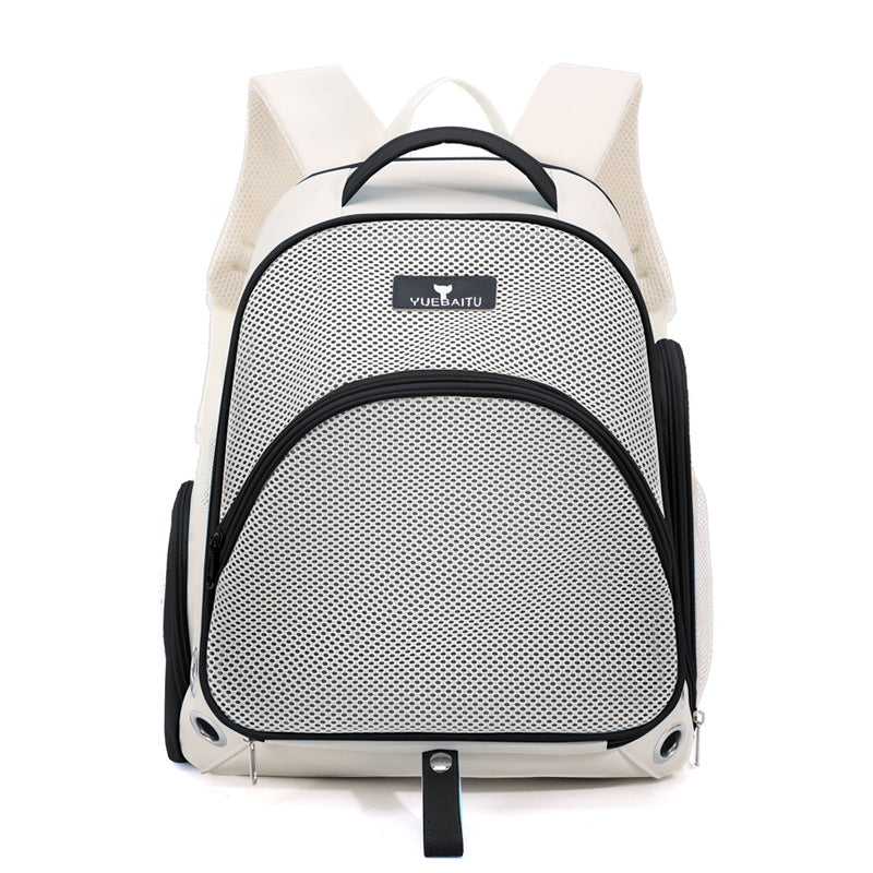 HKM-4802877 Double Shoulder Nylon Cat Carrier Bag - Portable and Foldable for 7.5kg Pets