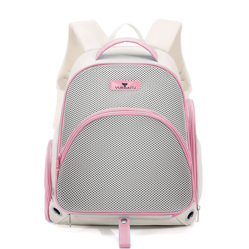 HKM-4802877 Double Shoulder Nylon Cat Carrier Bag - Portable and Foldable for 7.5kg Pets
