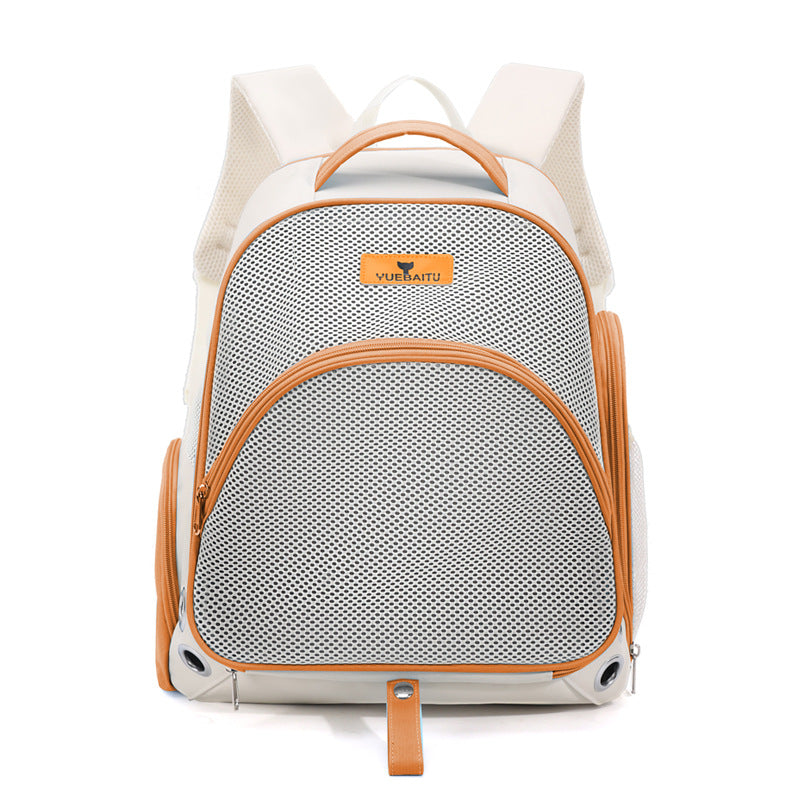 HKM-4802877 Double Shoulder Nylon Cat Carrier Bag - Portable and Foldable for 7.5kg Pets