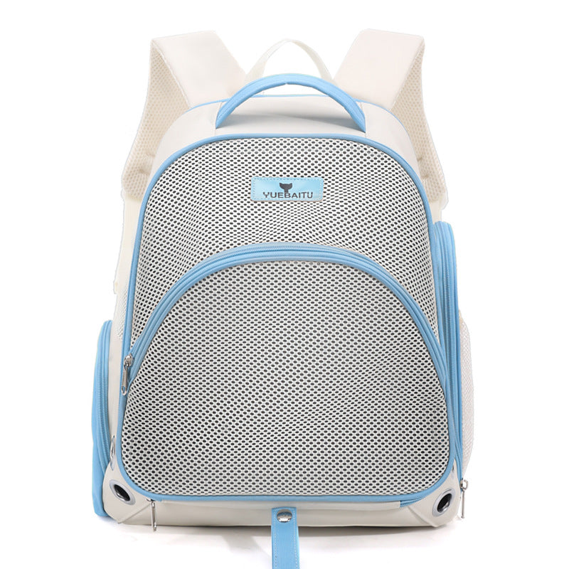 HKM-4802877 Double Shoulder Nylon Cat Carrier Bag - Portable and Foldable for 7.5kg Pets