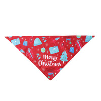 HKM-4803005 Triangular Pet Towel in Festive Designs - Suitable for Neck Sizes 25-48cm
