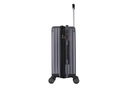HKM-480339 3-Piece Hardshell Luggage Set - Durable ABS+PC Trolley Suitcases for Travel