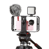 HKM-480339 Universal Handheld Camera Stand with Hot Shoe Mounts for Mobile Filming