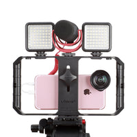 HKM-480339 Universal Handheld Camera Stand with Hot Shoe Mounts for Mobile Filming