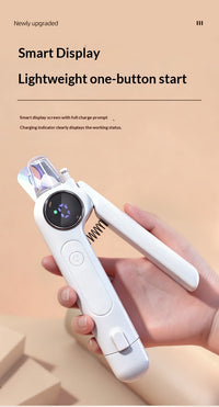 HKM-4804413 Electric Pet Nail Grinder with ABS Body and Alloy Blades, 3 Speed Settings, Type-C Charging