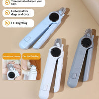 HKM-4804413 Electric Pet Nail Grinder with ABS Body and Alloy Blades, 3 Speed Settings, Type-C Charging