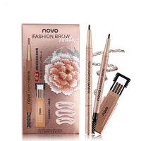 HKM-480531 Automatic Waterproof Eyebrow Pencil with Finely Carved Tip and Replacement Cores - Four Shades Available