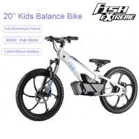 HKM-480531 Electric Balance Bike 20 Inch, 600W Hub Motor, Aluminum Alloy Frame, 3 Speed, Hydraulic Brake, for Kids