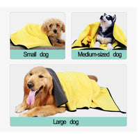 HKM-4806077 Super Absorbent Fiber Towel for Pet Drying, Car Cleaning, and Household Use