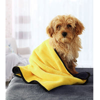 HKM-4806077 Super Absorbent Fiber Towel for Pet Drying, Car Cleaning, and Household Use