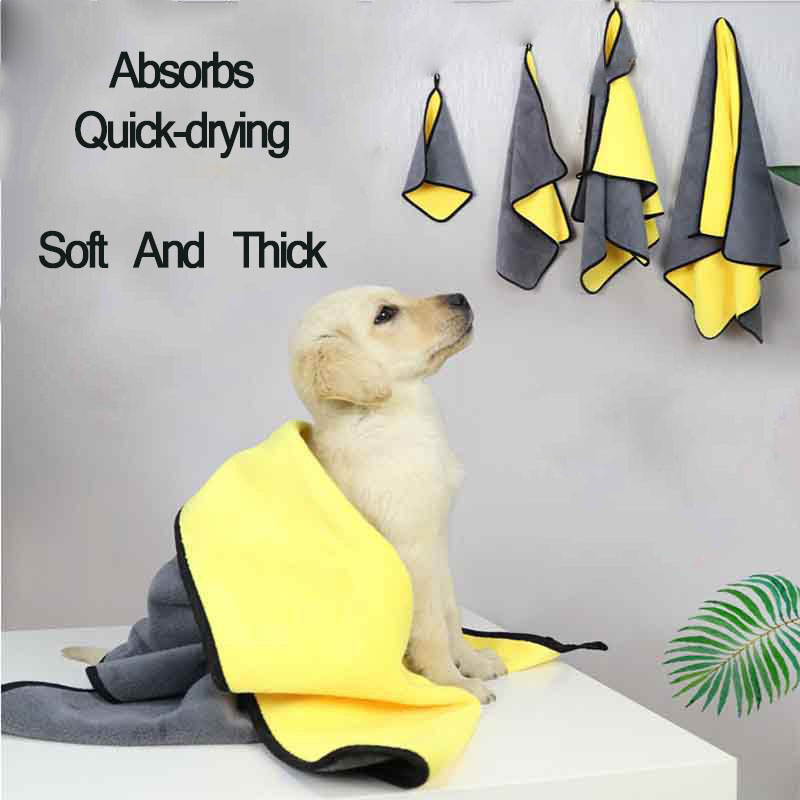 HKM-4806077 Super Absorbent Fiber Towel for Pet Drying, Car Cleaning, and Household Use
