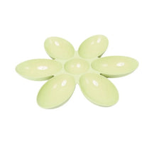 HKM-4806589 Flower-Shaped Shallow Bowl for Tea - Multi-Meal Food Bowl in Blue, Green, and Pink, 42cm x 4.5cm