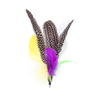 HKM-4807229 Retractable Cat Stick with Feather and Caterpillar Replacement Heads - 11 Piece Toy Set
