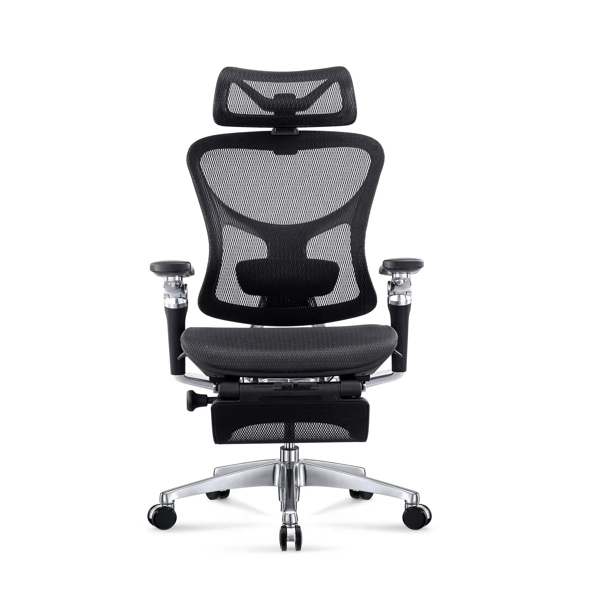 HKM-480723 Ergonomic Full Mesh Office Chair with Footrest and Adjustable Armrests for Comfortable Seating