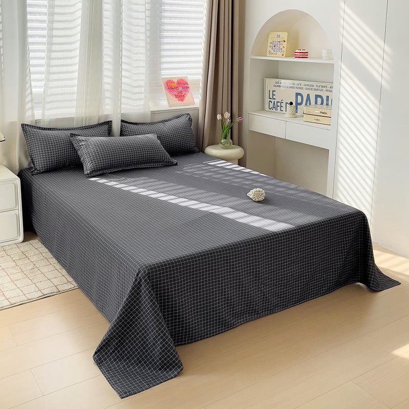 HKM-480915 Large Double Bed Sheet Coverlet with Pillowcases - Multiple Sizes Available