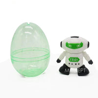 HKM-480915 Super Surprise Wind-Up Robot Capsule Toy for Kids, Fun Mini Robot Eggs