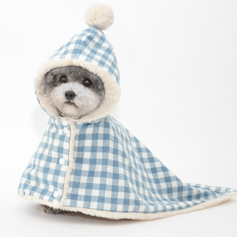 HKM-4810557 Cozy Pet Blanket Sleeping Bag in Pink, Green, Blue, and Gray Grids