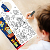 HKM-481235 Handmade Children's Christmas DIY Cartoon Scene Stickers Set