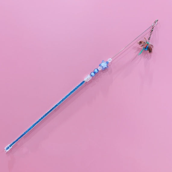 HKM-4812989 Telescopic Cat Play Toy with Flying Insects and Long Bells