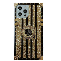 HKM-481363 Luxury Glitter Back Cover Case for Samsung with Rhinestones and TPU+PC Material