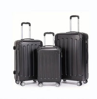 HKM-481491 3-Piece Soft Shell Travel Luggage Set with Carry-On Suitcase