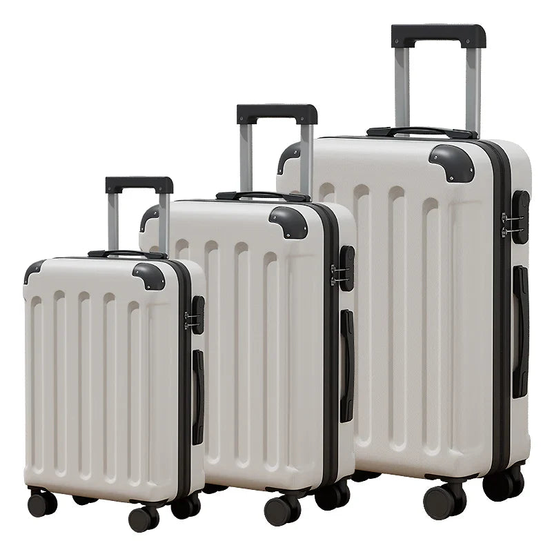 HKM-481491 3-Piece Soft Shell Travel Luggage Set with Carry-On Suitcase