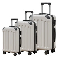 HKM-481491 3-Piece Soft Shell Travel Luggage Set with Carry-On Suitcase