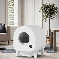 HKM-481555 Automatic Eco-Friendly 68L Cat Litter Box with Odor Control and Easy Clean Features
