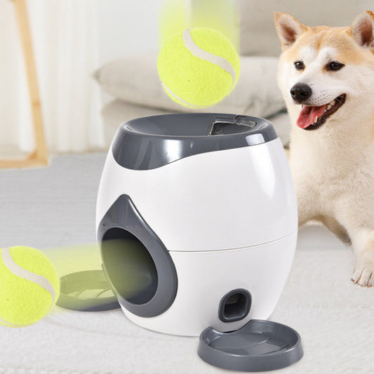 HKM-481619 Interactive Smart Pet Feeder and Reward Machine with Tennis Balls for Dogs and Cats