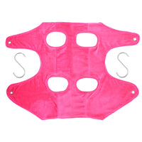 HKM-4816317 Pet Grooming Hammock Restraint Bag – Soft Falai Velvet in Blue, Rose Red, and Gray, Sizes S/M/L