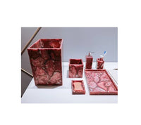 HKM-481683 Resin Bathroom Set with Toothpaste, Soap, and Lotion Dispensers - Custom Size Available