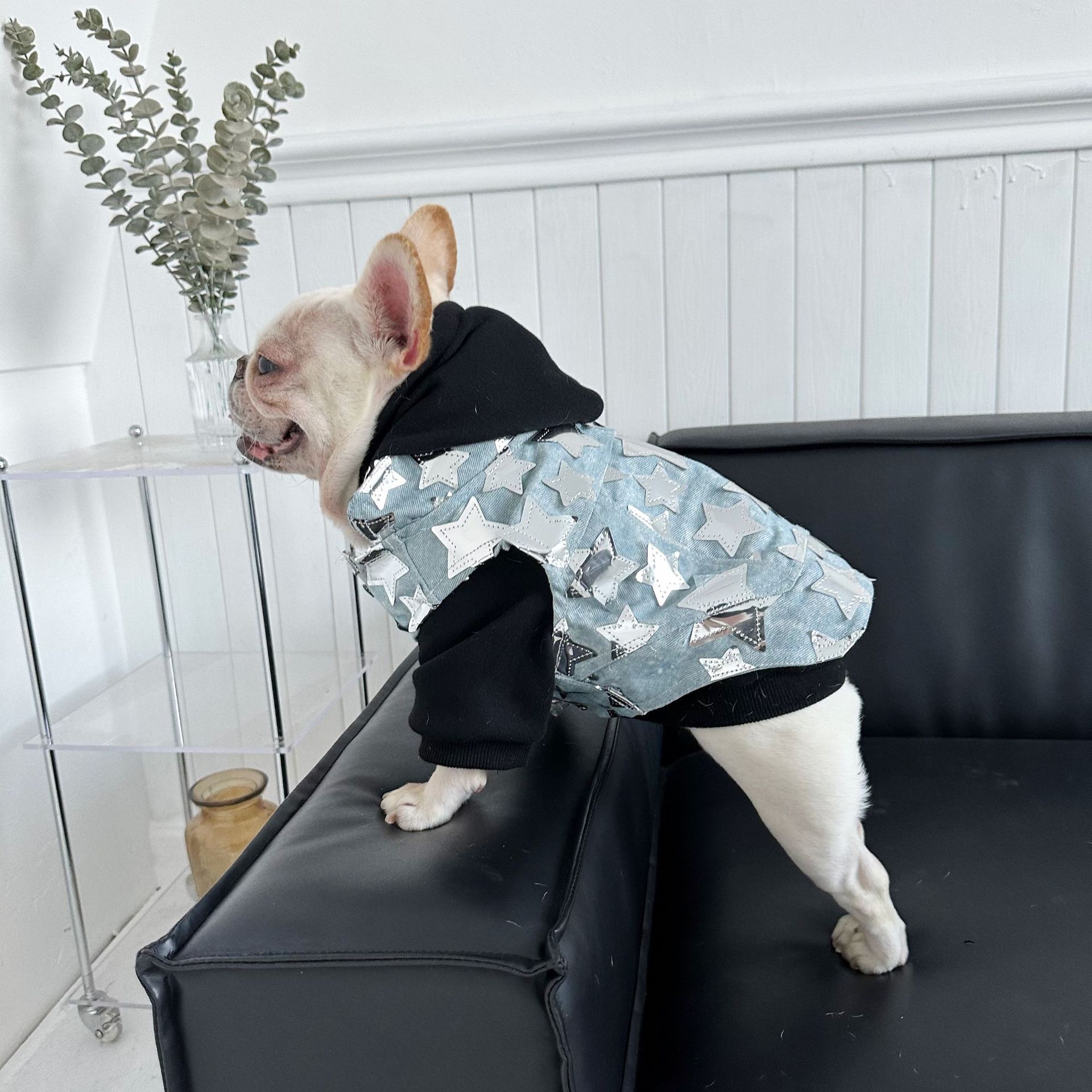 HKM-4817725 Light Blue Summer Denim Vest Jacket for Cats and Dogs - Casual Pet Clothing in Various Sizes