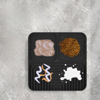 HKM-4818109 Silicone Slow Food Mat for Dogs and Cats, Anti-Choking Licking Pad with Suction Cups, Square Design