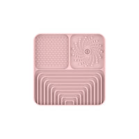HKM-4818109 Silicone Slow Food Mat for Dogs and Cats, Anti-Choking Licking Pad with Suction Cups, Square Design