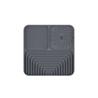 HKM-4818109 Silicone Slow Food Mat for Dogs and Cats, Anti-Choking Licking Pad with Suction Cups, Square Design