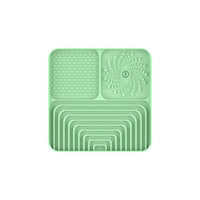 HKM-4818109 Silicone Slow Food Mat for Dogs and Cats, Anti-Choking Licking Pad with Suction Cups, Square Design