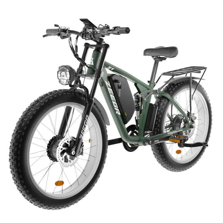 HKM-481811 2000W Dual Motor Electric Mountain Bike - 26-Inch, 7-Speed, Aluminum Frame, Hydraulic Disc Brakes, Long Range 48V Battery