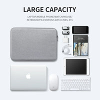 HKM-481811 Soft Polyester Laptop Sleeve for 7.9-15 Inch Macbook and Compatible HP Models